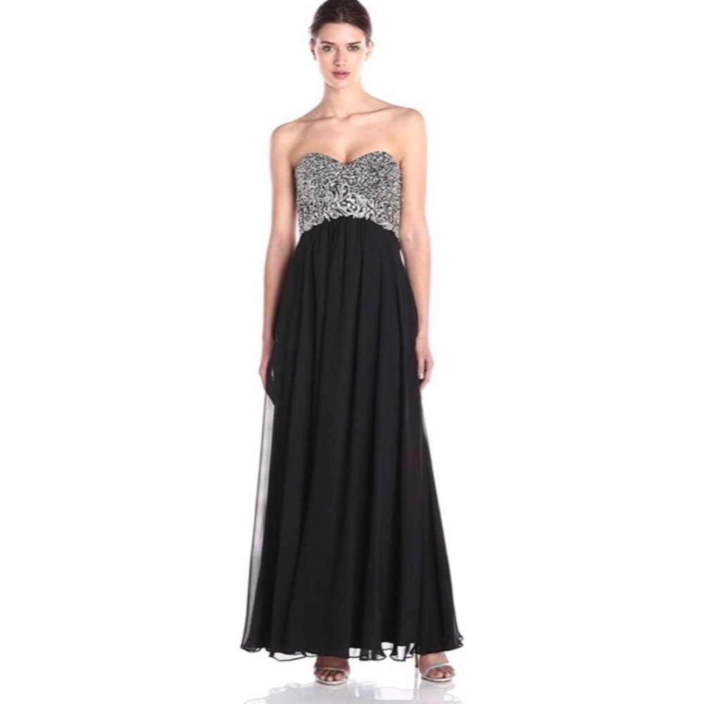 Decode 1.8 Strapless Beaded Bust Gown